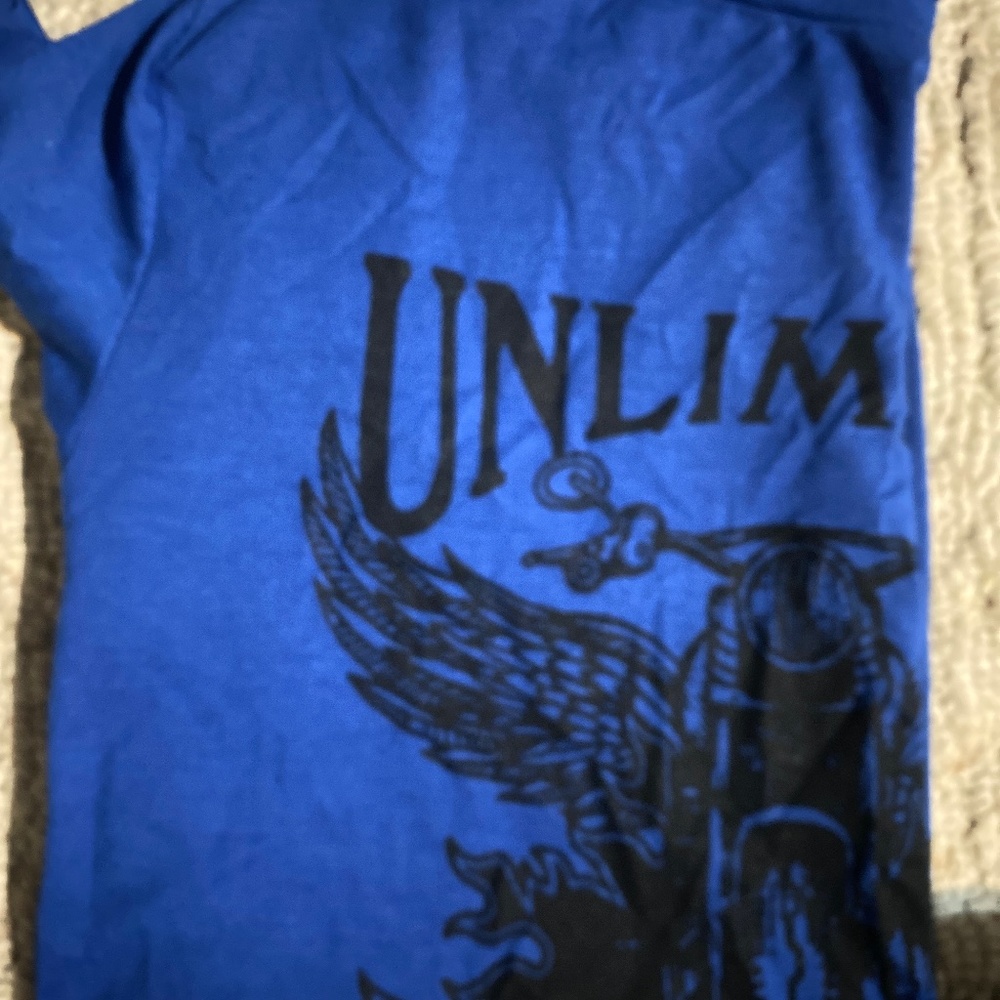 Unlimited energy  (blue tee)